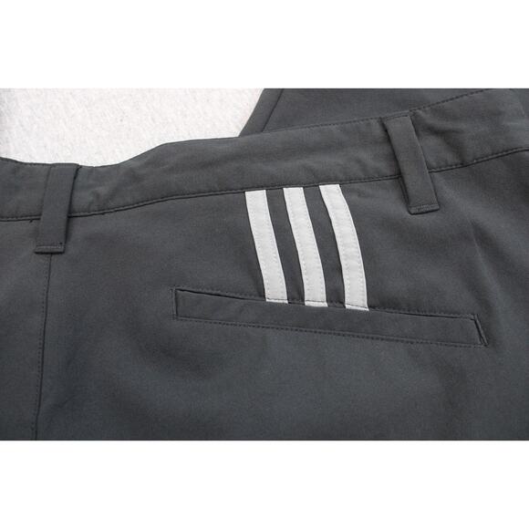 Adidas Golf Pants Mens 40 X 30 Black Flat Front Pockets High-Rise Straight Leg - Picture 4 of 8